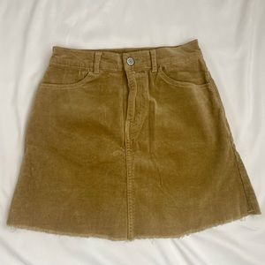 Brown corduroy Brandy Melville skirt!!